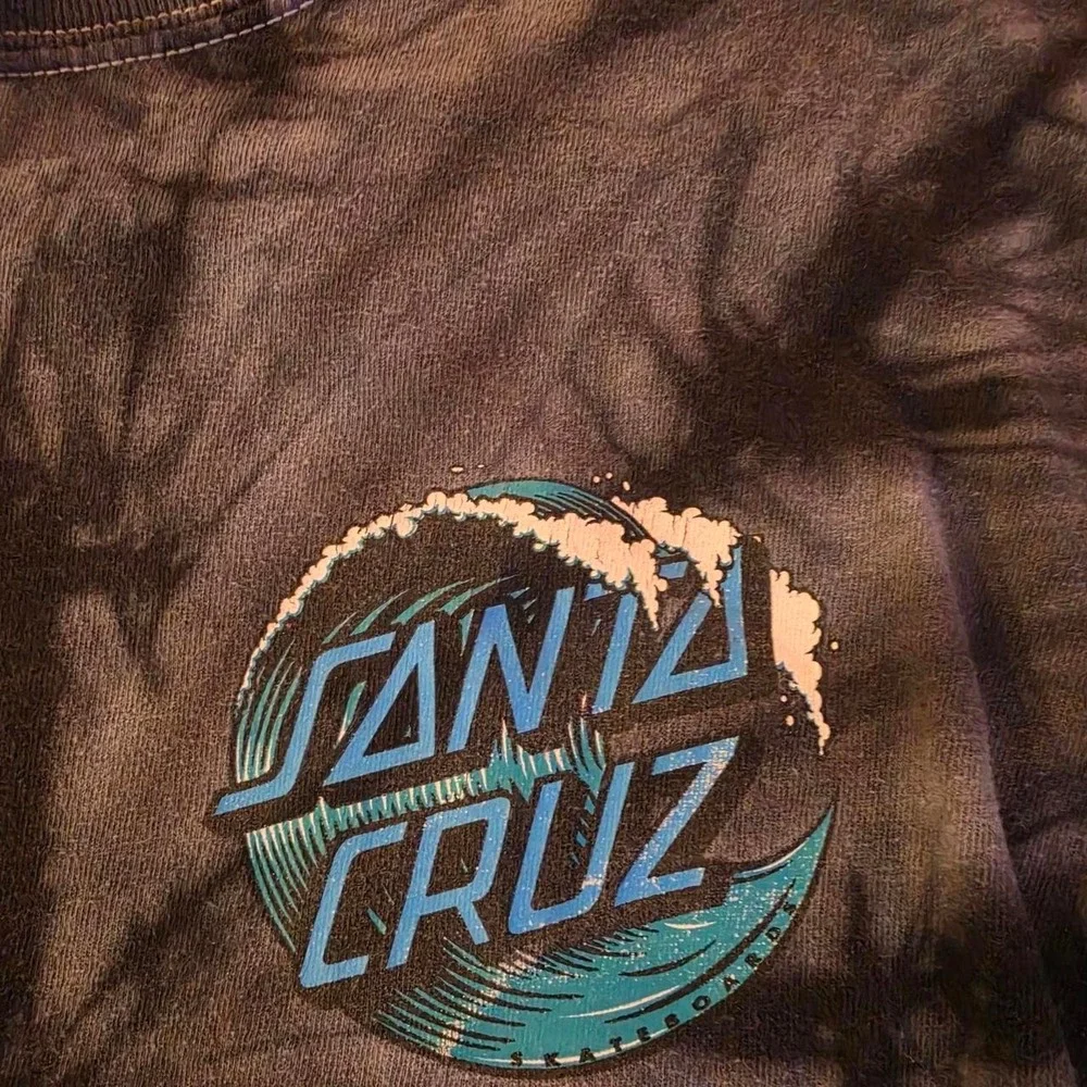 Men's Santa Cruz Skateboards Dark Tie-Dye Short Sleeve Tee